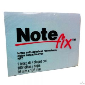 Bloco Adesivo Notefix Azul 76mmx102mm - 100fls