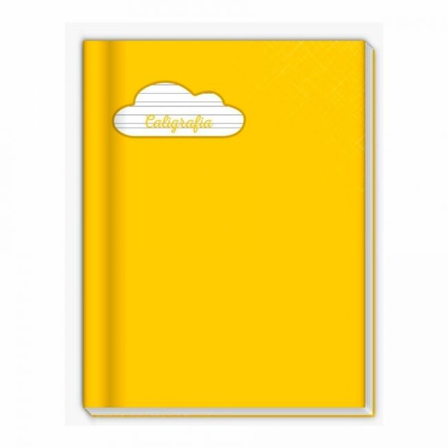 Caderno Caligrafia 40fls CD Brochura 190x248mm Amarelo Credeal