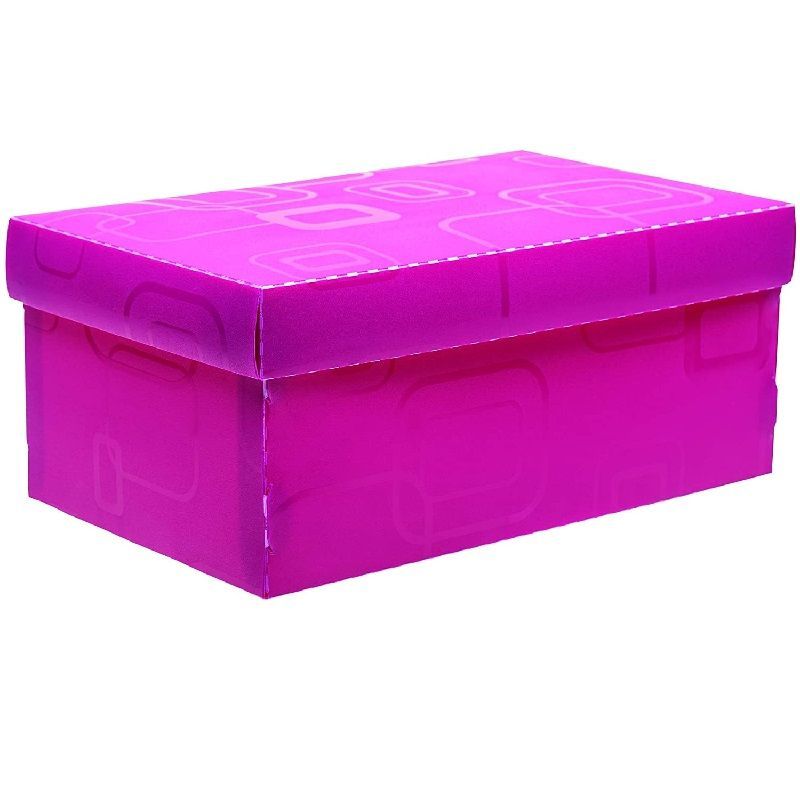 Caixa Plastica Sapato Dello Rosa 