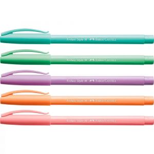 Caneta Esferografica Trilux 1.0 Style com 5 Cores Pastel Faber Castell