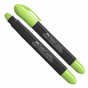 Caneta Marca Texto em Gel Super Soft Verde Faber Castell 