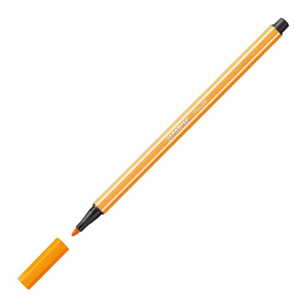 Caneta Hidrográfica 1.0mm Stabilo 68/54 Laranja