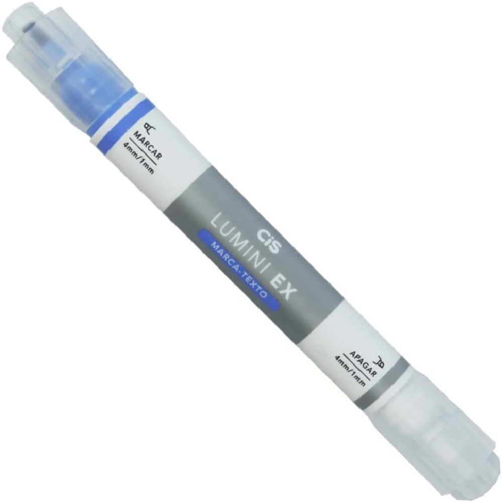 marca Texto Apagável Cis Lumini EX Slim Azul