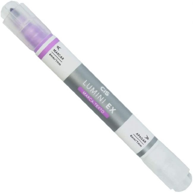 Marca Texto Apagável Cis Lumini EX Slim Lilás