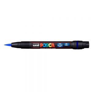Caneta Uni-Ball Posca PCF-350 Brush - Azul