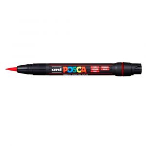 Caneta Uni-Ball Posca PCF-350 Brush - Vermelha