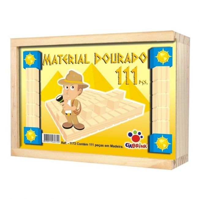 Material Dourado Individual 111 Peças em Madeira 1172 Ciabrink 