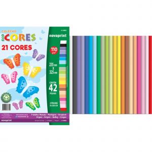 Ecocores A4+ 23X32 110g 21 Cores 42 Folhas