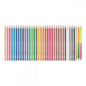 Lápis De Cor Mega Soft Color - 36 Cores + Apontador - Tris
