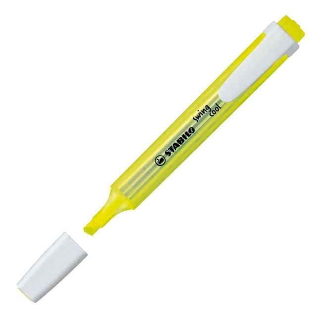 Marca Texto Stabilo Swing Cool 275/24 - Amarelo Fluorescente 