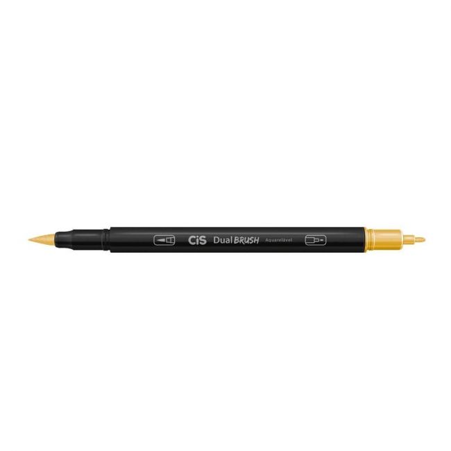 Marcador Cis Dual Brush Aquarelável 29 Amarelo Ouro