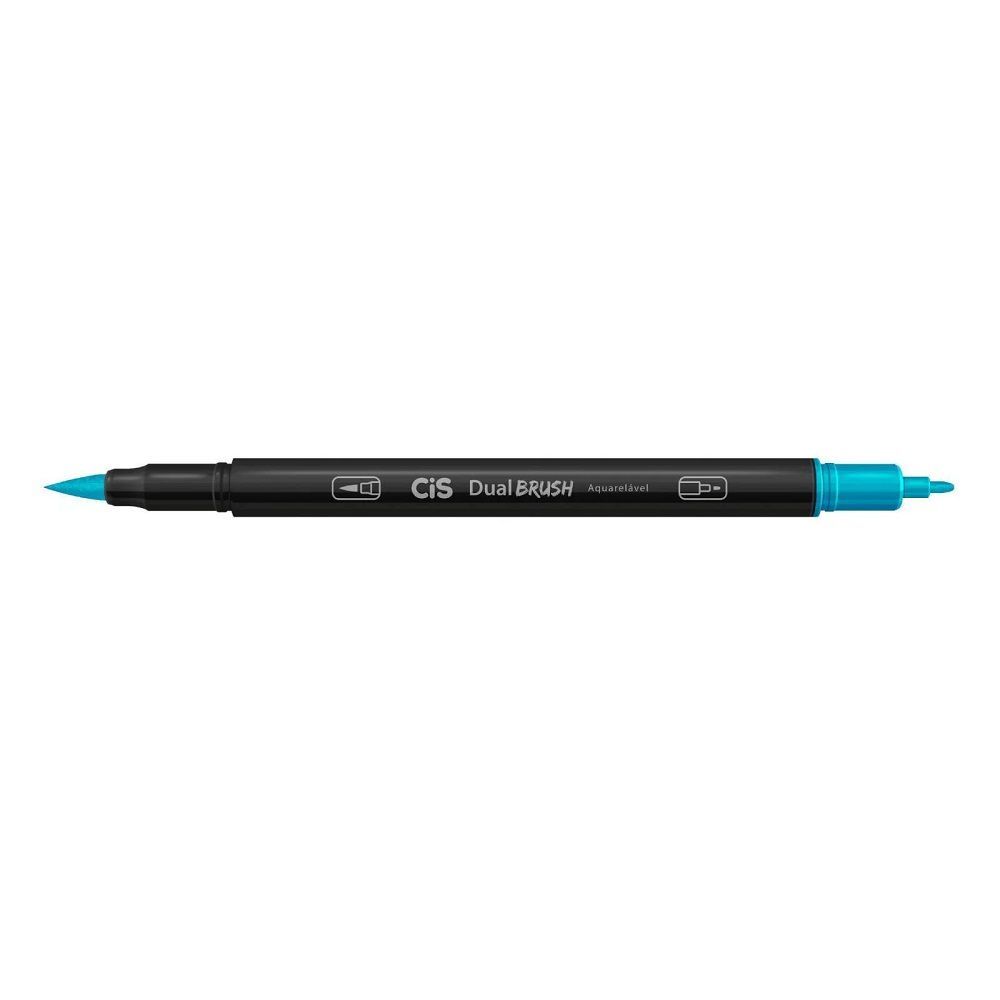 Marcador Cis Dual Brush Aquarelável 37 Azul Pastel