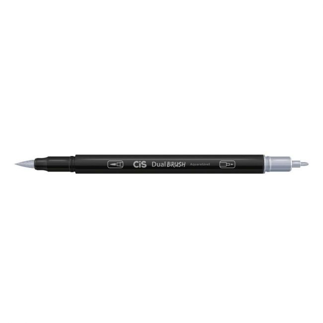 Marcador Cis Dual Brush Aquarelável 44 Cinza C5