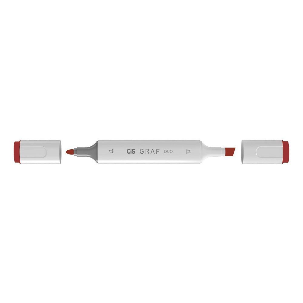 Marcador Cis Graf Duo 12 Coral Red