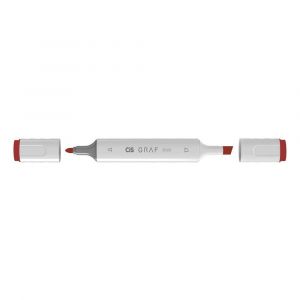 Marcador Cis Graf Duo 12 Coral Red