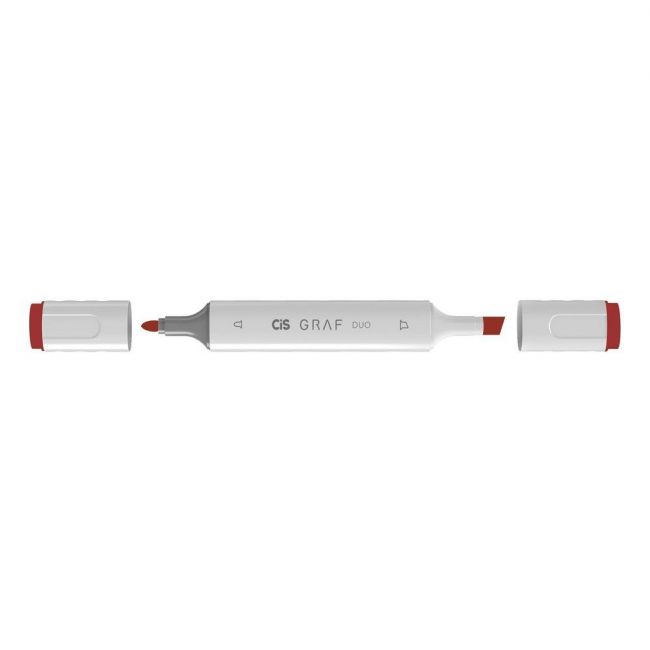 Marcador Cis Graf Duo 12 Coral Red