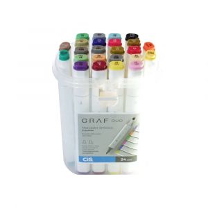 Marcador Cis Graf Duo C/24 Cores