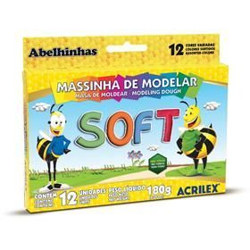 Massinha de Modelar Soft c/12 Cores Acrilex 