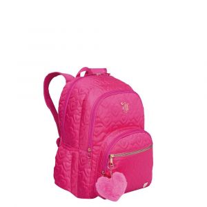 Mochila Grande 2 Compartimentos Capricho Crush Rosa