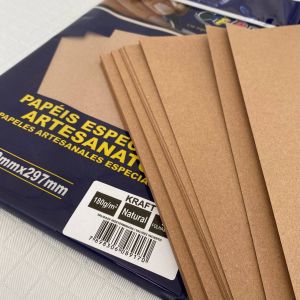 Papel Kraft Natural A4 180G 10F Off Paper