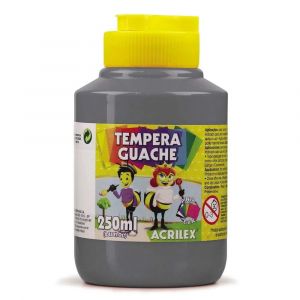 Tinta Guache Acrilex 250ml - Cinza