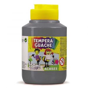 Tinta Tempera Guache Acrilex 250ml - Cinza