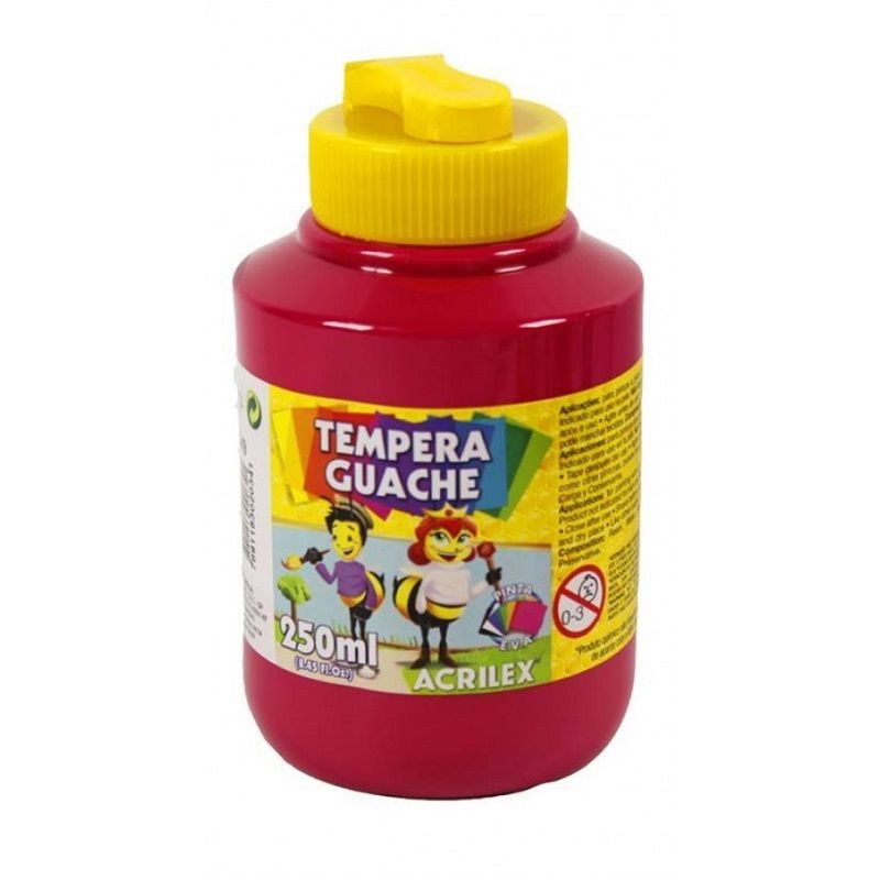 Tinta Guache Acrilex 250ml - Magenta